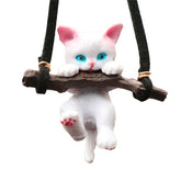Creative Cute branch Cat Rearview Mirror Pendant Simple Decoration Car Interior Accessories