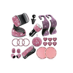 Interior Modification Supplies Creative Car Rhinestone Accessories Set
