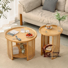 Japanese-style Nordic Small-apartment Round Coffee Table