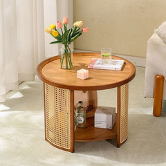 Japanese-style Nordic Small-apartment Round Coffee Table